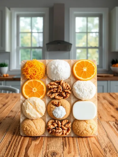 Vegan Zesty Orange Cookies - ingredients preparation